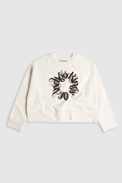 Mira Sweater Non Dyed Circle White
