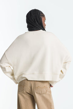 Mira Sweater Non Dyed Circle White