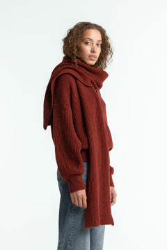 Khari Scarf Madder Brown