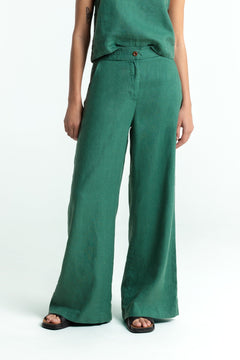 Lilian Linen Pants Green