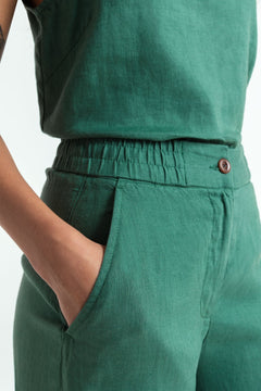 Lilian Linen Pants Green
