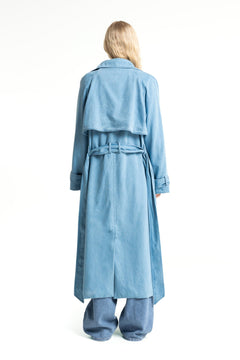 Victoria Denim Trench Coat Quennel Light