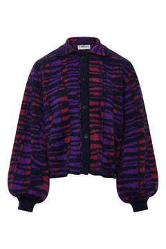 Trixie Recycled Nylon Cardigan Deep Mauve