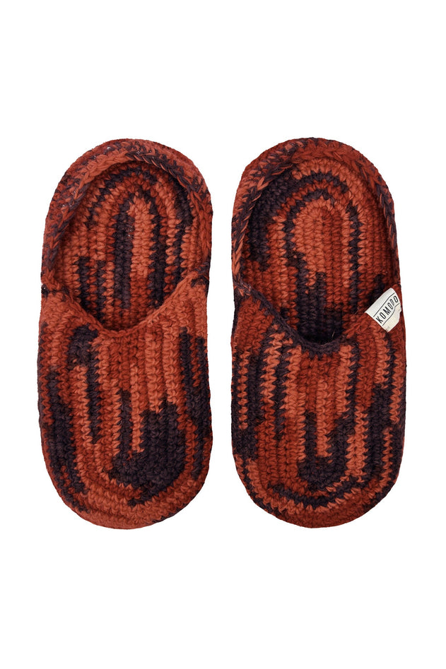 Hide Slippers Space Dye Terracotta