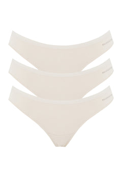 Kavinn Tanga Underpants 3-Pack Off White