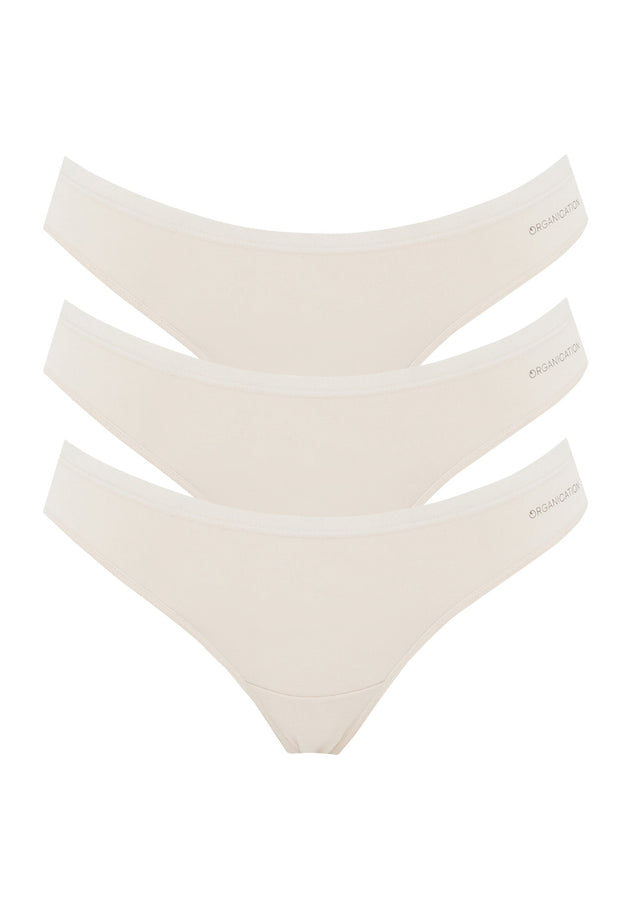 Kavinn Tanga Underpants 3-Pack Off White