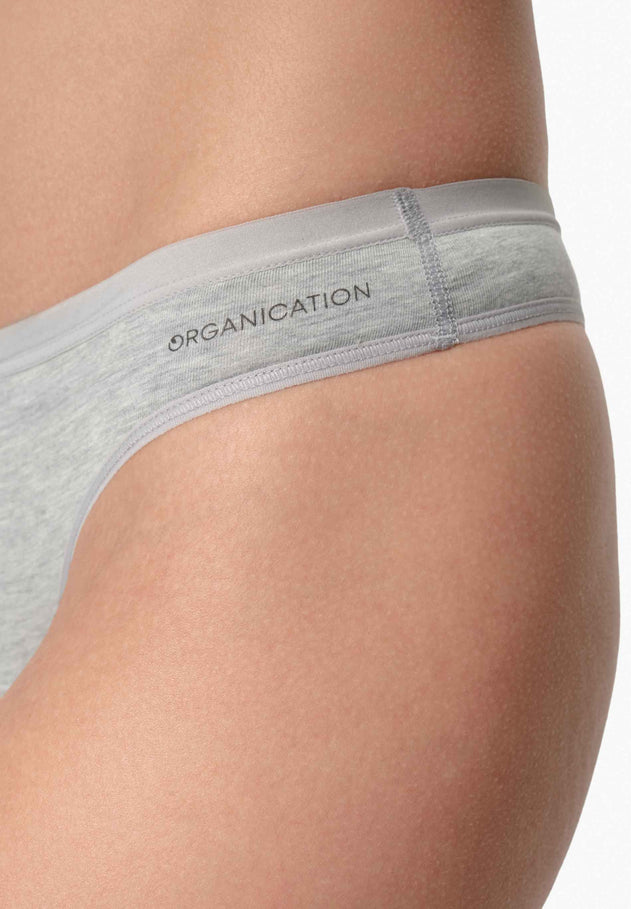 Kavinn Tanga Underpants 3-Pack Grey Melange