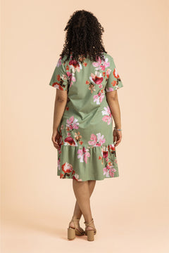 Ruffle T-shirt Dress Cherry Blossom