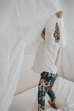 Kids' Blue Blossom Leggings