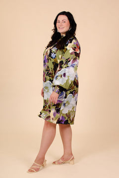 Puff Dress Olive Anemone