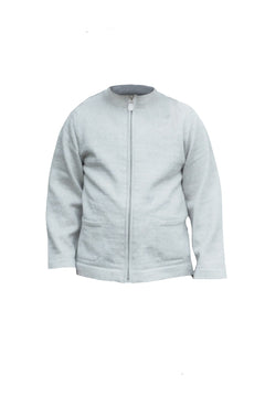 Kids' Merino Wool Jacket Light Grey