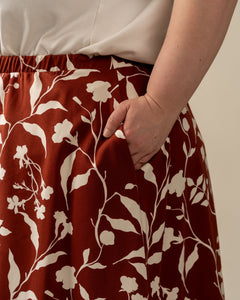 Bell-Bottomed Skirt Shadows Mahogany