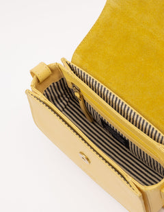 Kendalini Classic Leather Bag Butter Yellow