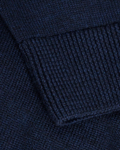 Knit Merino Wool Shirt Blue