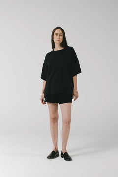 Oversized Merino T-Shirt Navy