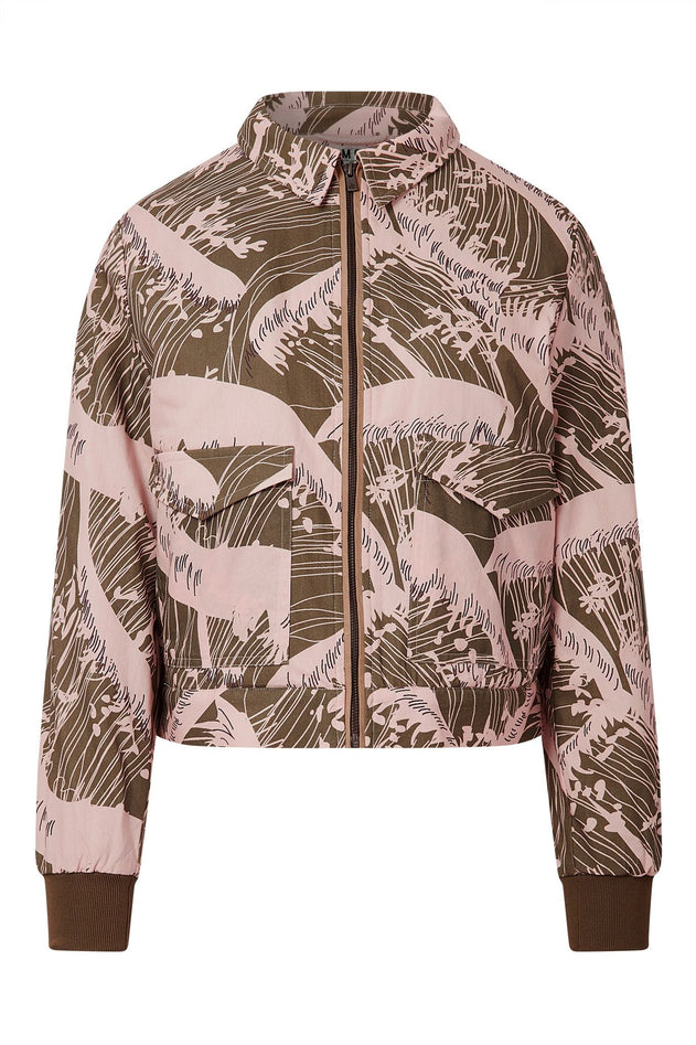 Vivi Organic Cotton Bomber Pink Wave