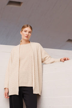 Laakso Cardigan Light Beige