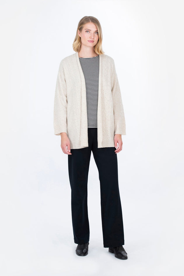 Laakso Cardigan Light Beige