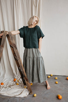 Vakarė Linen Skirt