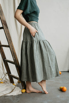 Vakarė Linen Skirt