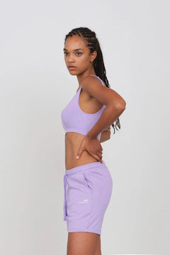 Cropped Sports Top Purple