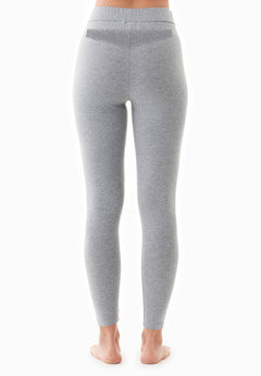 Leila Organic Cotton Leggings Dark Grey Melange