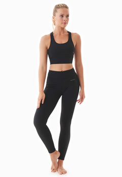 Lenna High Waist Organic Cotton Leggings Black