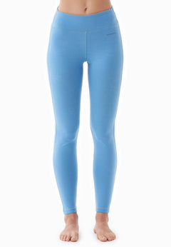 Lenna High Waist Organic Cotton Leggings Blue Fog