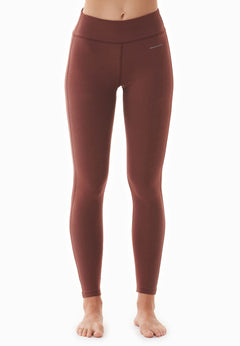 Lenna High Waist Organic Cotton Leggings Coffee Brown