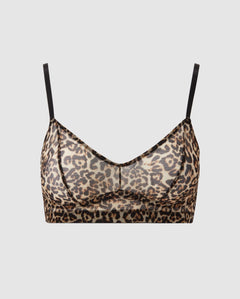 Mesh Balconette Leopard