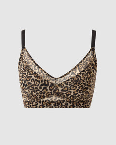 Mesh Support Bra Leopard