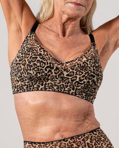 Mesh Support Bra Leopard