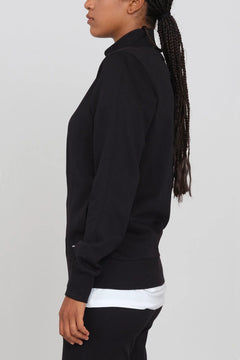 Women's Sweatshirt With A Zipper Black