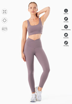 LIBBY High Waist Leggings Lilac Purple
