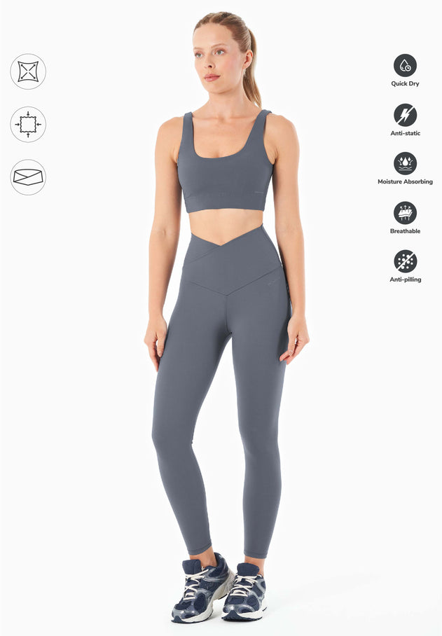 LIBBY High Waist Leggings Soft Indigo Grey