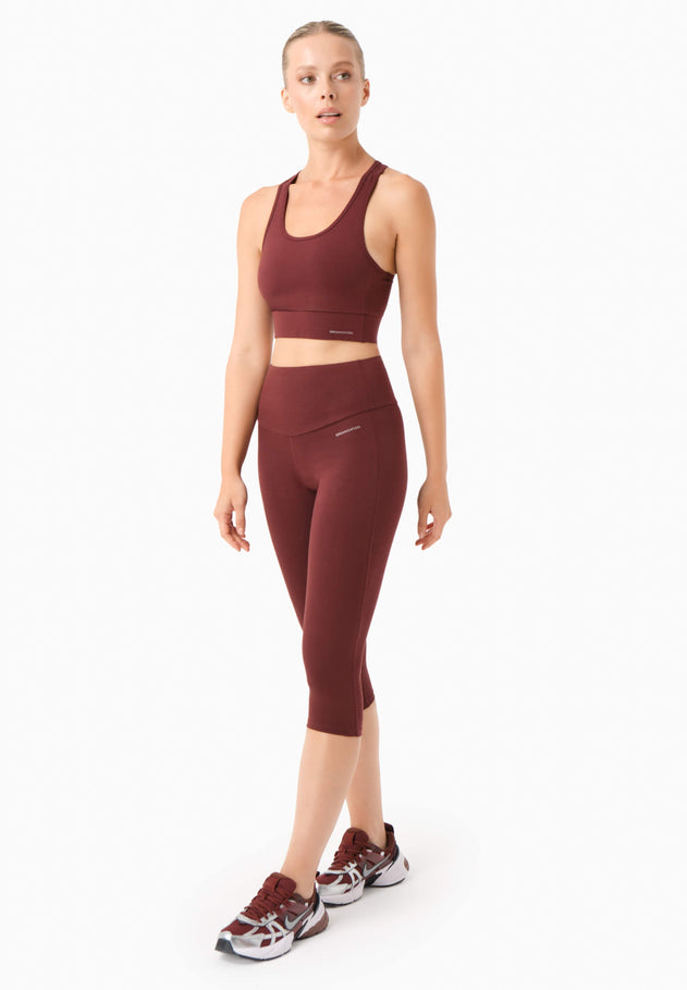 Lissa Capri Leggings Bordeaux