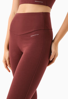 Lissa Capri Leggings Bordeaux