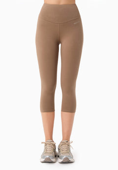 Lissa Capri Leggings Gravel Brown