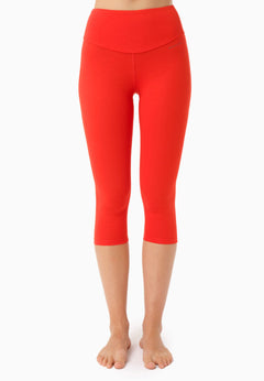 Lissa Capri Leggings Hot Red