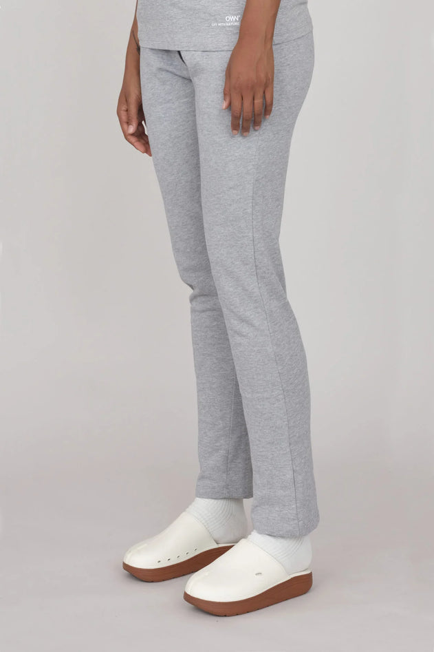 Women's Straight Gauzy Joggers Grey