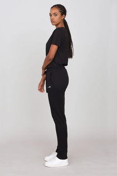 Women's Straight Gauzy Joggers Black