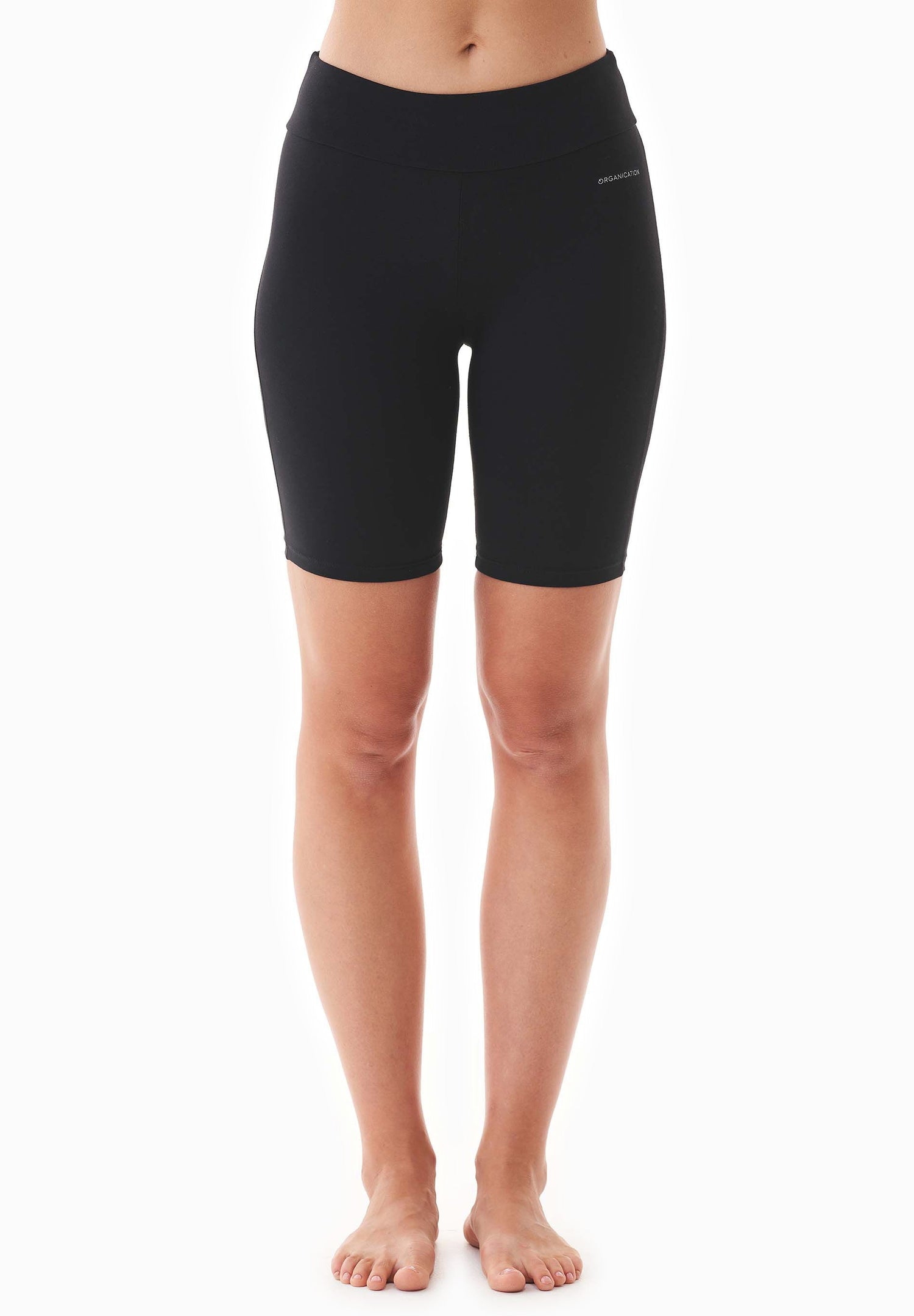 Lolla Biker Shortsit Luomupuuvilla Musta