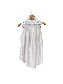 Sirius Sleeveless Recycled Cotton Shirt White