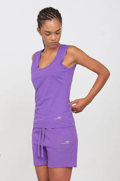 Women's Deep Neck Tank Top Violet