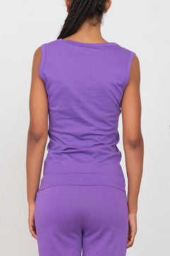 Women's Deep Neck Tank Top Violet