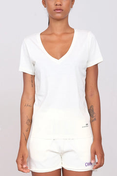 Women's V-Neck T-Shirt Butter