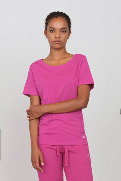 Women's Crewneck T-Shirt Fuchsia