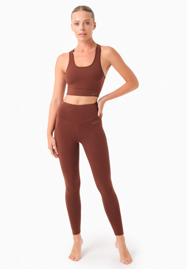 Luccy Training Leggings Coffee Brown