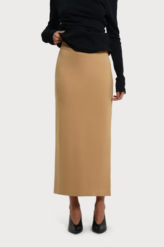 Lala Skirt Camel Brown - IVALO.COM