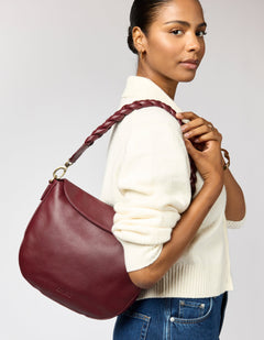 Lana Bag Soft Grain Dark Cherry